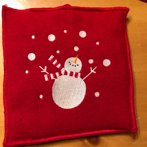 Snowman pot holders. Set of 3 - Picture 1 of 3